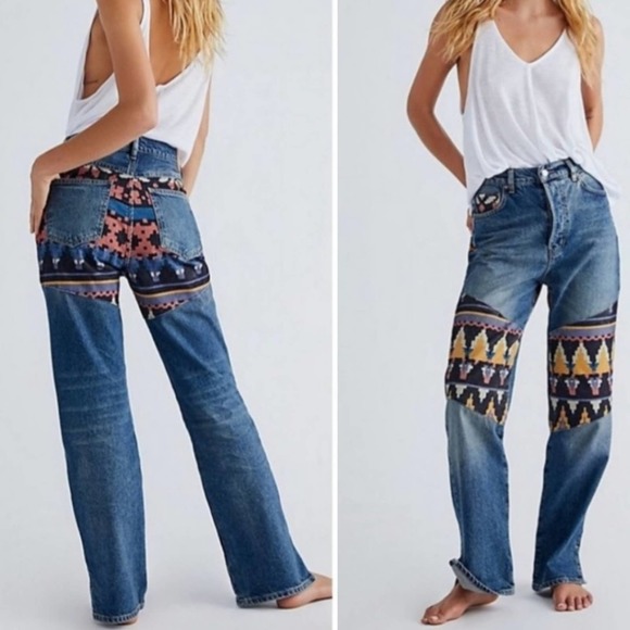 Free People Denim - 9) FREE PEOPLE Rocky Mountain Straight Leg Jeans sz 29 NWOT